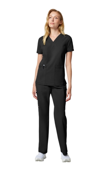 Halat Medical Damă Dickies FORGE - V-Neck | Black - Img 9