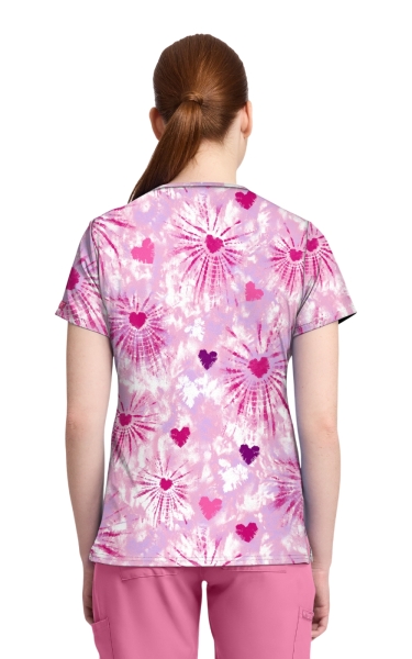 Halat Medical Med Couture - Mc Prints | Tie Dye Hearts - Img 2