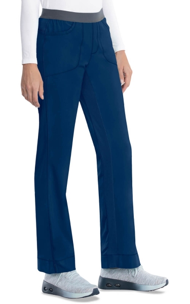 Pantaloni Medicali Antimicrobieni Cherokee PROTX2® Slim cu Talie Joasă - Infinity | Navy - Img 4