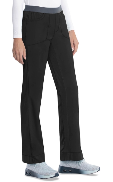 Pantaloni Medicali Antimicrobieni Cherokee PROTX2® Slim cu Talie Joasă - Infinity | Negru - Img 3