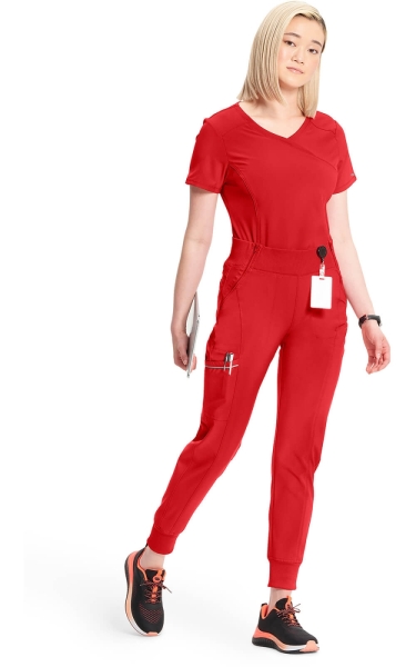 Pantaloni Medicali Antimicrobieni Jogger Cherokee PROTX2® - Infinity | Red - Img 3