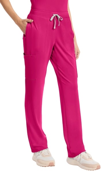 Pantaloni Medicali Cherokee - Achieve | Tropical Hibiscus - Img 3