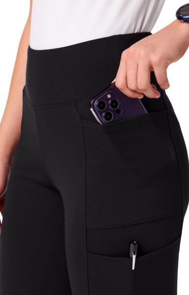Pantaloni Medicali Jaanuu UltraSOFT Yoga Slim– Perri | Black - Img 4