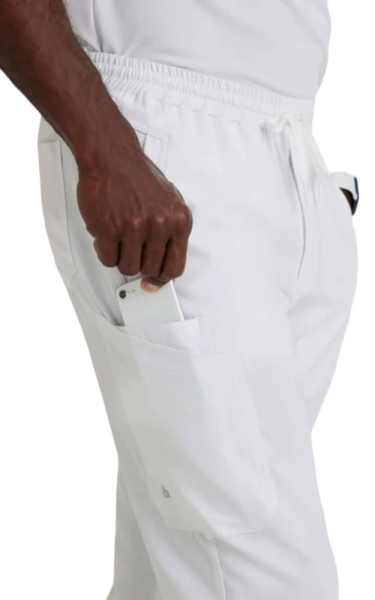 Pantaloni Medicali Jogger Unify - Barco | Alb - Img 2