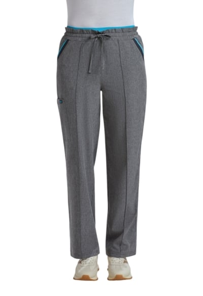 Pantaloni Medicali Koi Happiness Raelynn - Basics | Heather Grey/Electric Blue