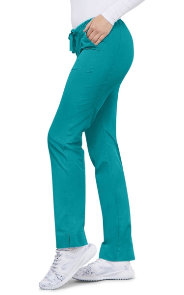 Pantaloni Medicali Slim - Cherokee WorkWear Core Stretch | Teal Blue - Img 3