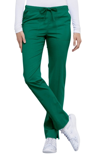 Pantaloni Medicali Slim Elastici Hunter Green | Cherokee WorkWear Core Stretch - Img 1