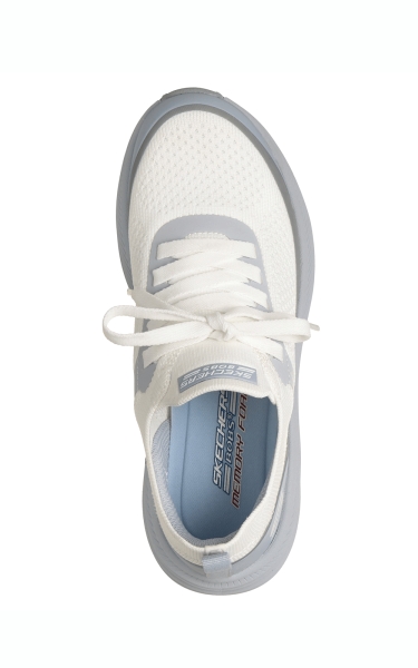 Pantofi Skechers dama - Bobs Skillz - Too Vital | White / Blue - Img 3
