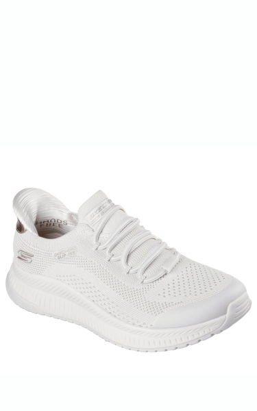 Pantofi Skechers dama Slip-Ins - Bobs Squad 4 - Dire Step | Off White - Img 5
