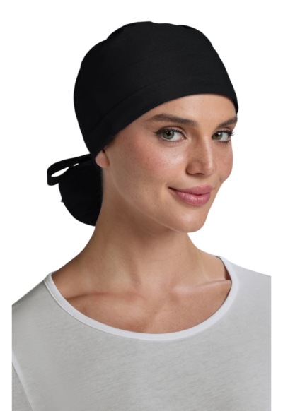 Bonetă Medicală pentru Păr Lung Koi - Essentials | Black - Img 3