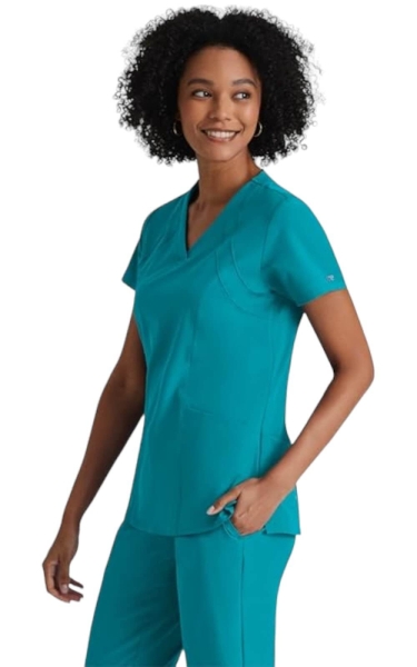 Halat Medical Antistatic Racer - Barco One | Teal - Img 3