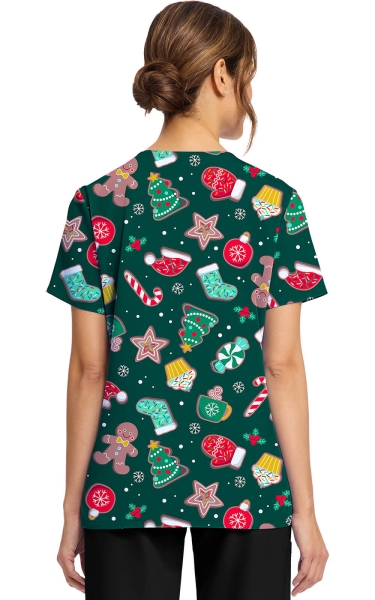 Halat Medical Cherokee - Prints Stretch | Waiting for Santa - Img 2