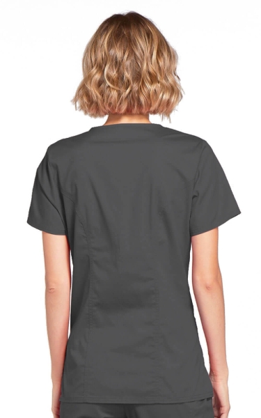 Halat Medical - Cherokee WorkWear - Mock Wrap Core Stretch | Pewter - Img 3