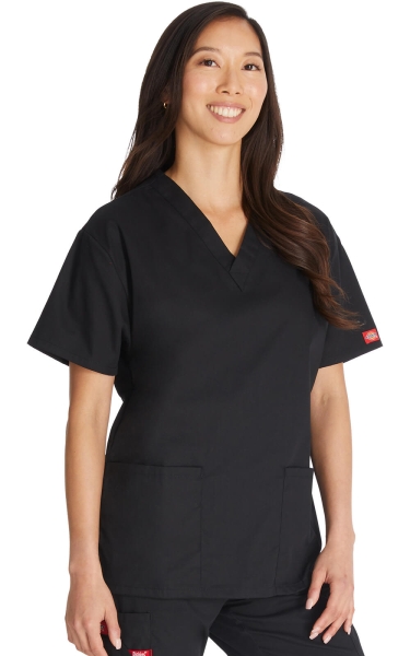 Halat Medical Clasic Dickies - EDS Signature | Negru - Img 4
