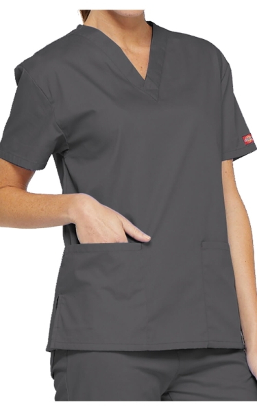 Halat Medical Clasic Dickies - EDS Signature | Pewter - Img 4