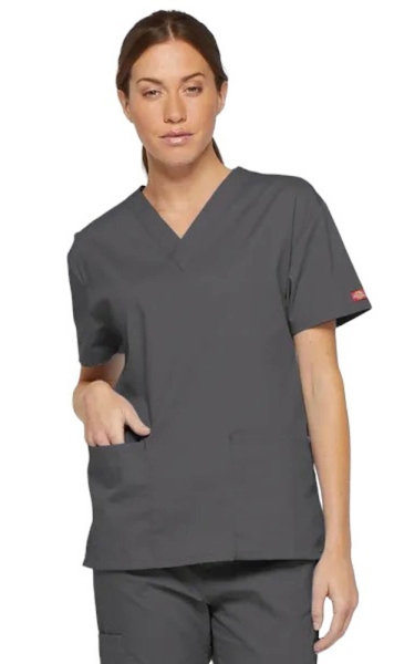 Halat Medical Clasic Dickies - EDS Signature | Pewter - Img 1