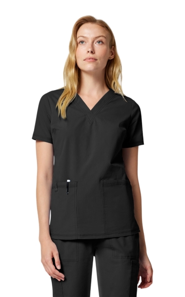 Halat Medical Damă Dickies FORGE - V-Neck | Black - Img 6