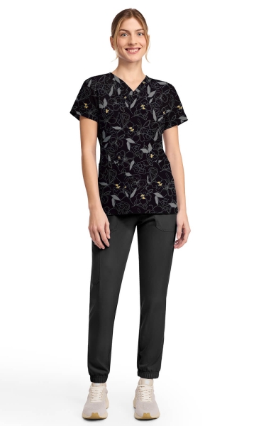 Halat Medical Dickies - Dk Prints | Scribble Floral - Img 5