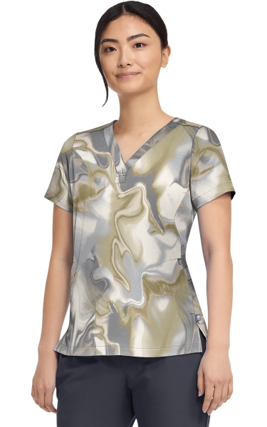 Halat Medical Healing Hands Briana - HH Prints | Silk Waves - Img 2