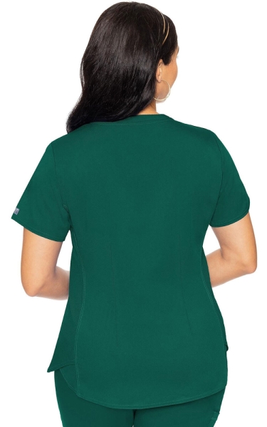 Halat Medical Shirttail Med Couture - Mc Touch | Hunter Green - Img 2