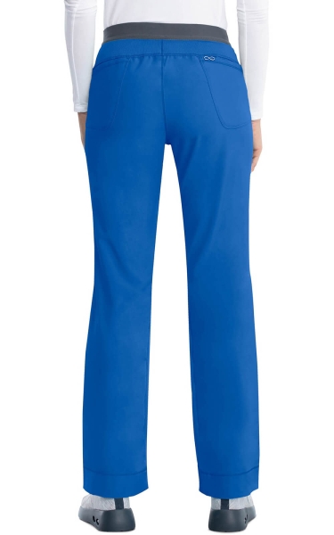 Pantaloni Medicali Antimicrobieni Slim cu Talie Joasă Infinity by Cherokee | Royal - Img 2