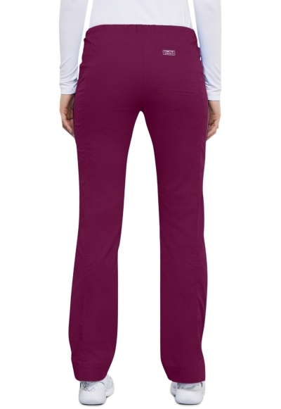 Pantaloni Medicali Slim - Cherokee WorkWear Core Stretch | Wine - Img 3