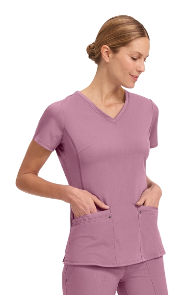 Bluză Medicală Healing Hands Juliet - HH Purple Label | Powder Puff Pink - Img 6