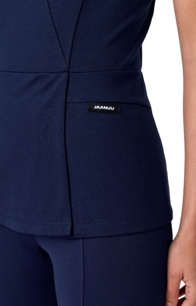 Bluză Medicală Jaanuu UltraSOFT – Isla | Midnight Navy - Img 4