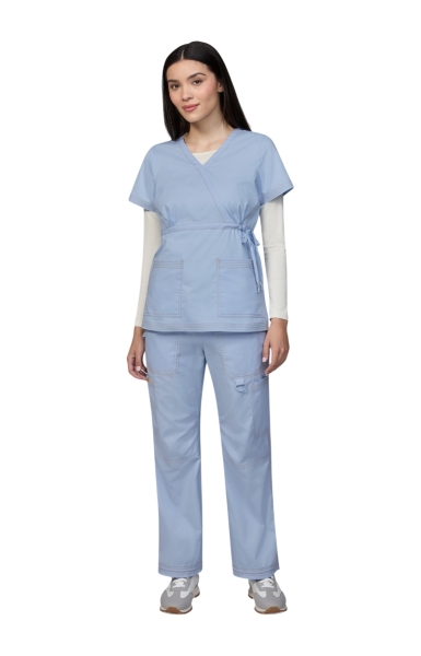 Bluză Medicală Koi Happiness - Katelyn | Glass Blue - Img 5