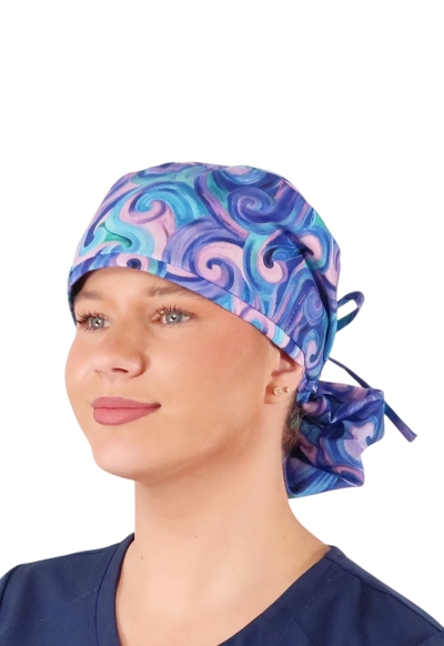 Boneta Chirurgicala Par Lung - Stunning Purple Swirls