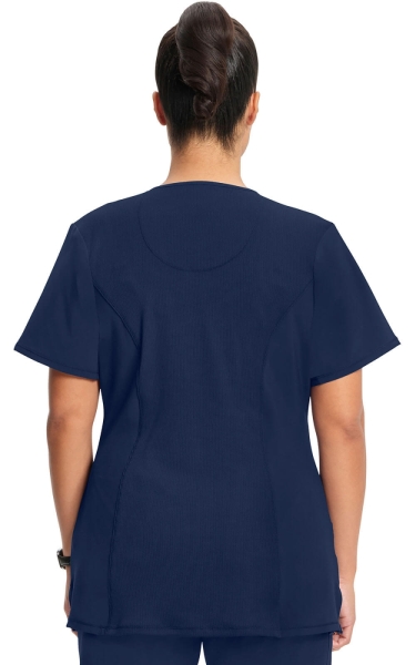 Halat Medical Antimicrobian Cherokee PROTX2® cu Decolteu Rotund - Infinity | Navy - Img 3