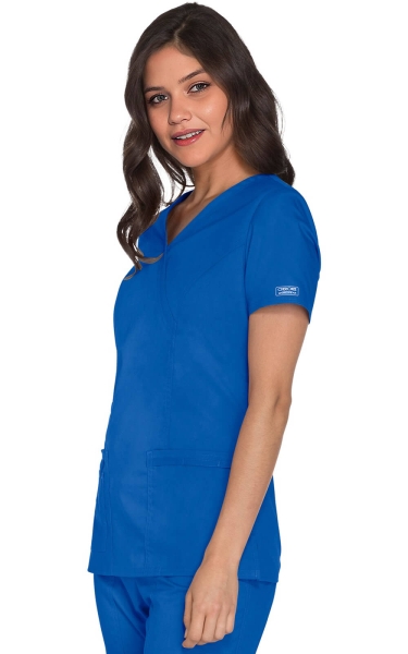 Halat Medical - Cherokee WorkWear - Mock Wrap Core Stretch | Royal - Img 3