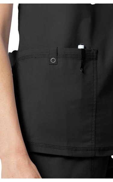 Halat Medical Damă Dickies FORGE - V-Neck | Black - Img 3