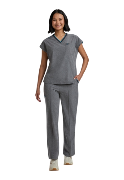 Halat Medical Koi Happiness McKenna - Basics | Heather Grey/Electric Blue - Img 4