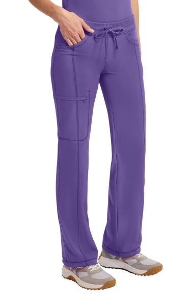 Pantaloni medicali antimicrobieni Cherokee PROTX2® cu talie joasă - Infinity | Pretty n Purple - Img 7