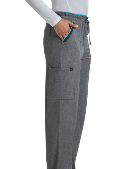 Pantaloni Medicali Koi Happiness Raelynn - Basics | Heather Grey/Electric Blue - Img 5