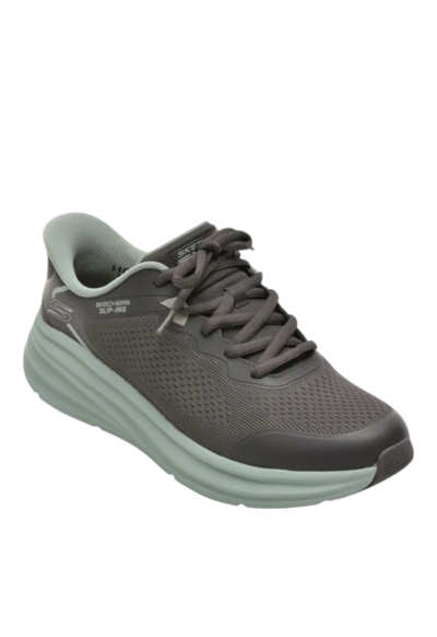 Pantofi Skechers Slip-Ins - Bobs Skillz | Charcoal/Green - Img 7