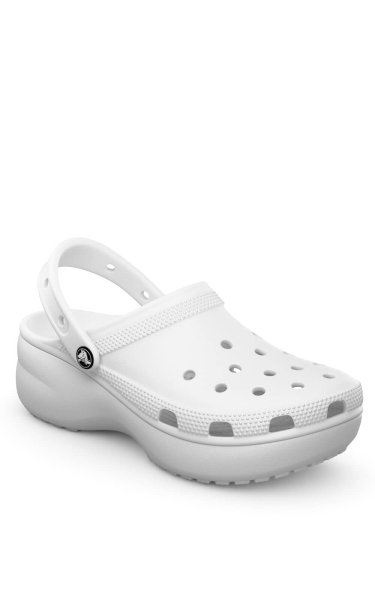 Saboți Crocs - Classic Platform Clog | White - Img 2
