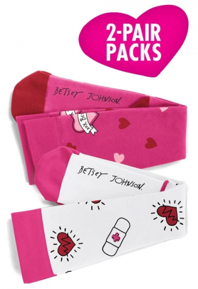 Set 2 Perechi Ciorapi Compresivi 3/4 15-20mmHg Betsey Johnson Love and Care - Img 3