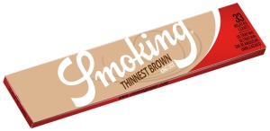 Set 50 pachete Foite rulat lungi Smoking King Size Thinnest Brown 33