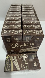 Set 20 pachete Filtre Pre Cut Brown Ultra Slim 5.7*14 mm Smoking 120 buc