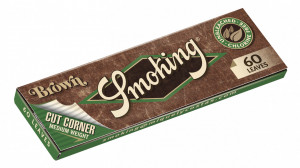 Set 50 pachete Foite rulat regular Smoking Brown Cut Corner