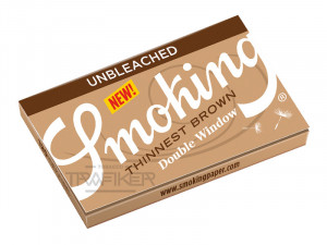 Set 25 pachete Foite rulat regular Smoking Thinnest Brown Double