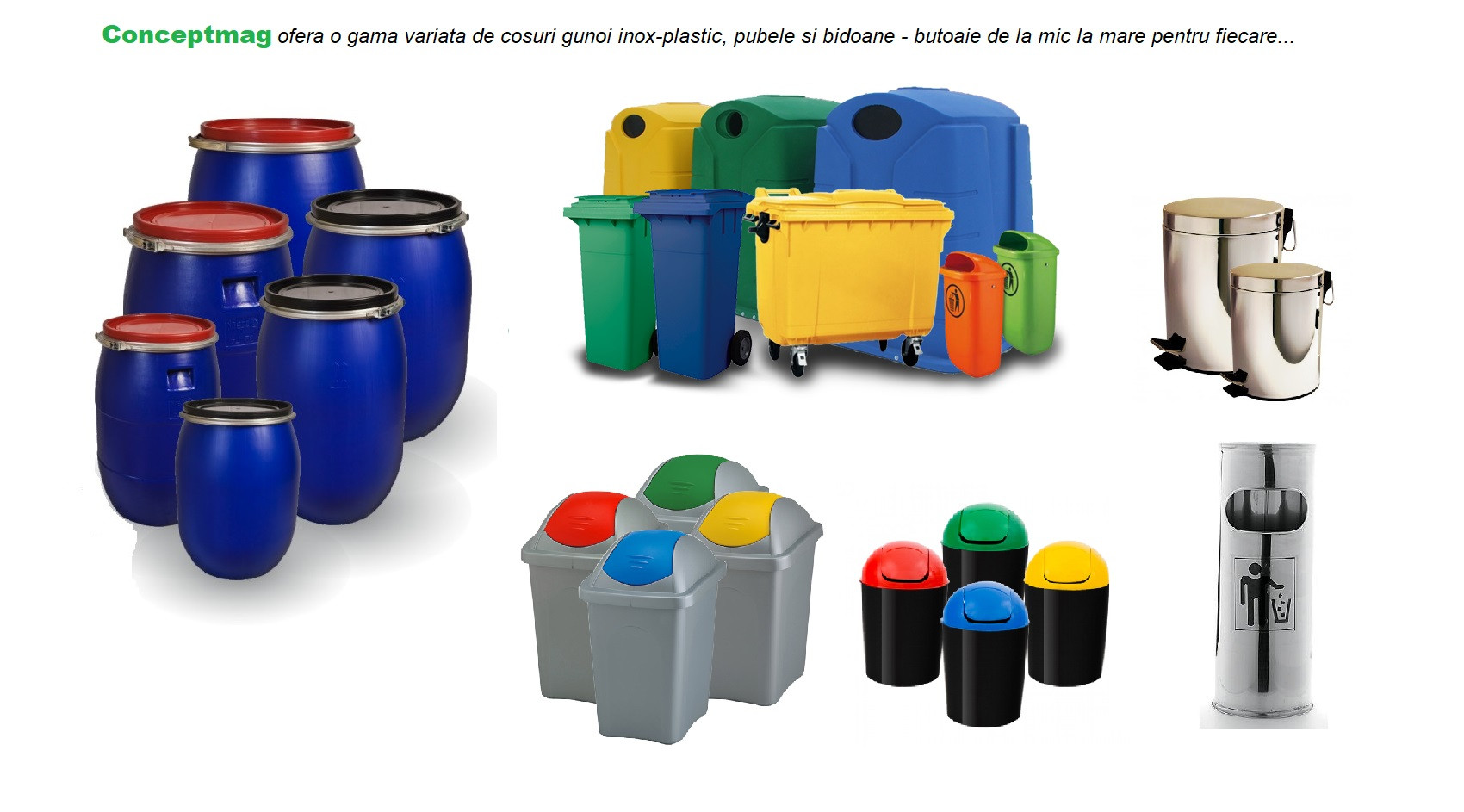 Cosuri, Pubele, Bidoane,Plastice Diverse