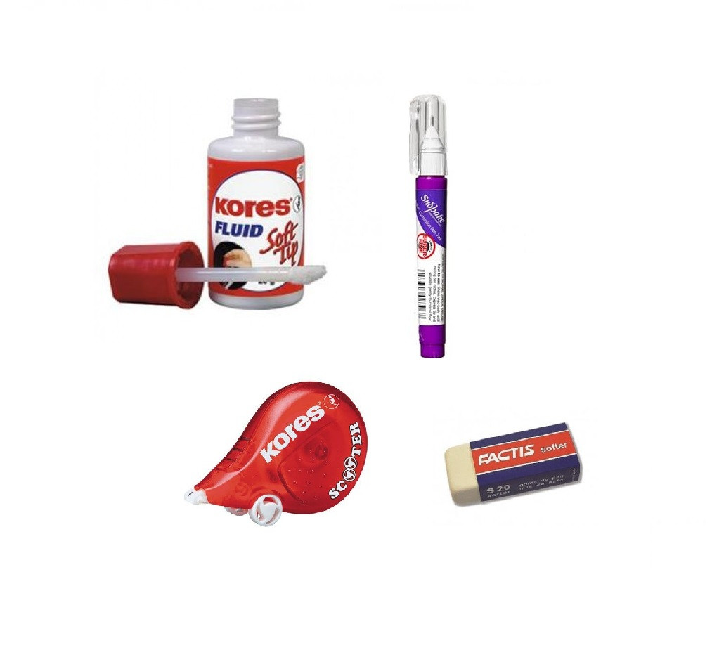 Benzi Corectoare, Fluid Corector & Radiere