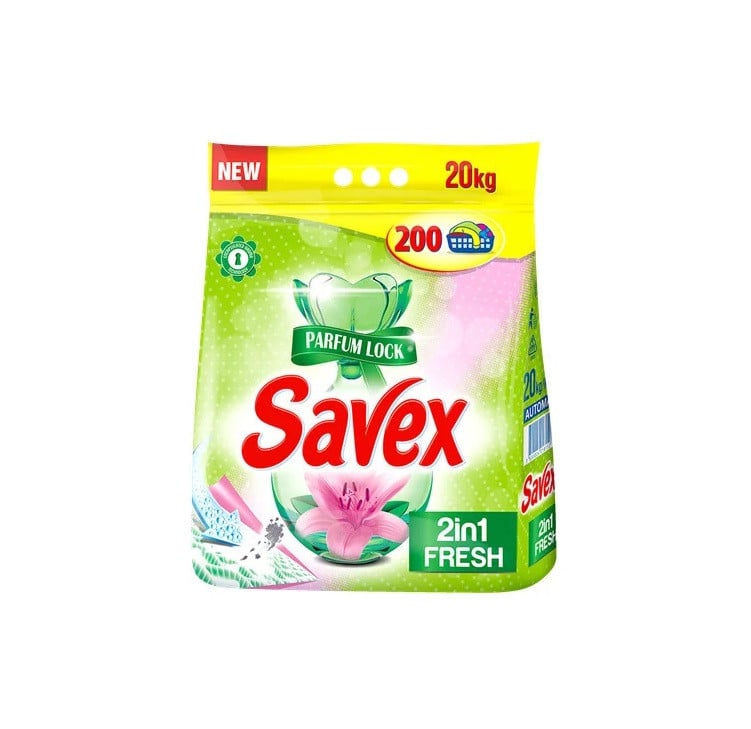 Detergent Automat Savex 2in1 Fresh 200 De Spalari 20 Kg