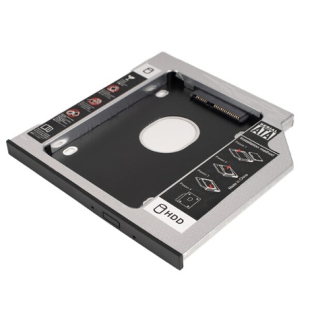 Adaptor HDD Caddy Spacer HDD/SSD, pentru unitati optice 9.5 mm