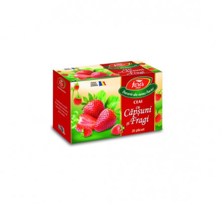 Ceai Fares Cu Capsuni si Fructe de Padure, 20 pliculete