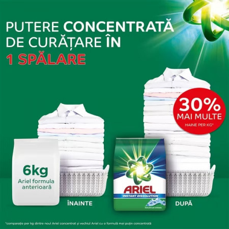 Detergent automat Ariel Mountain Spring, 40 spalari, 3 Kg - Img 5