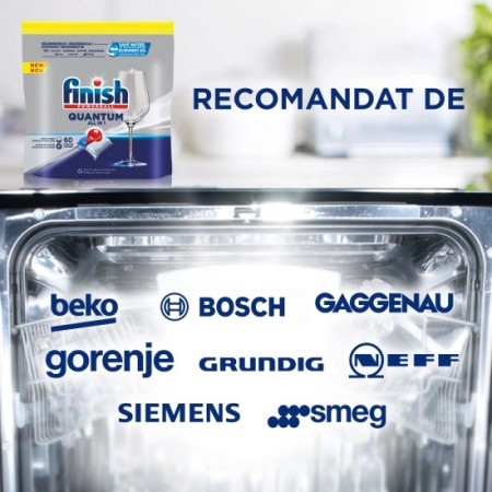 Detergent Tablete pentru masina de spalat vase Finish Quantum All In One, 60 buc - Img 4